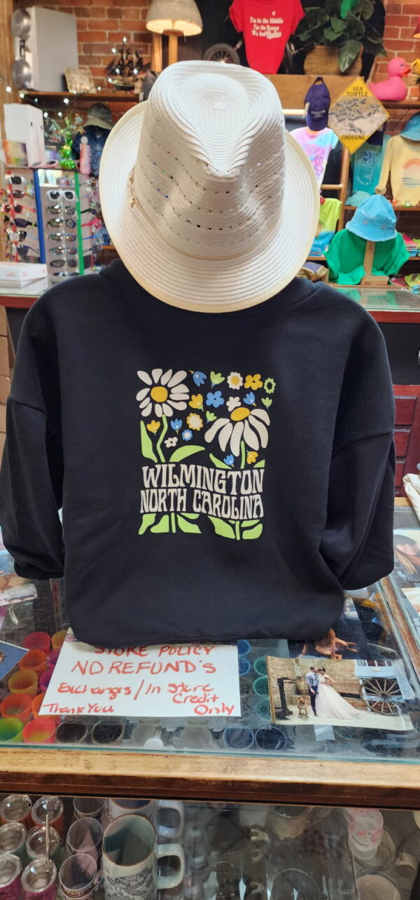 Ladies Flower Cropped Hoody